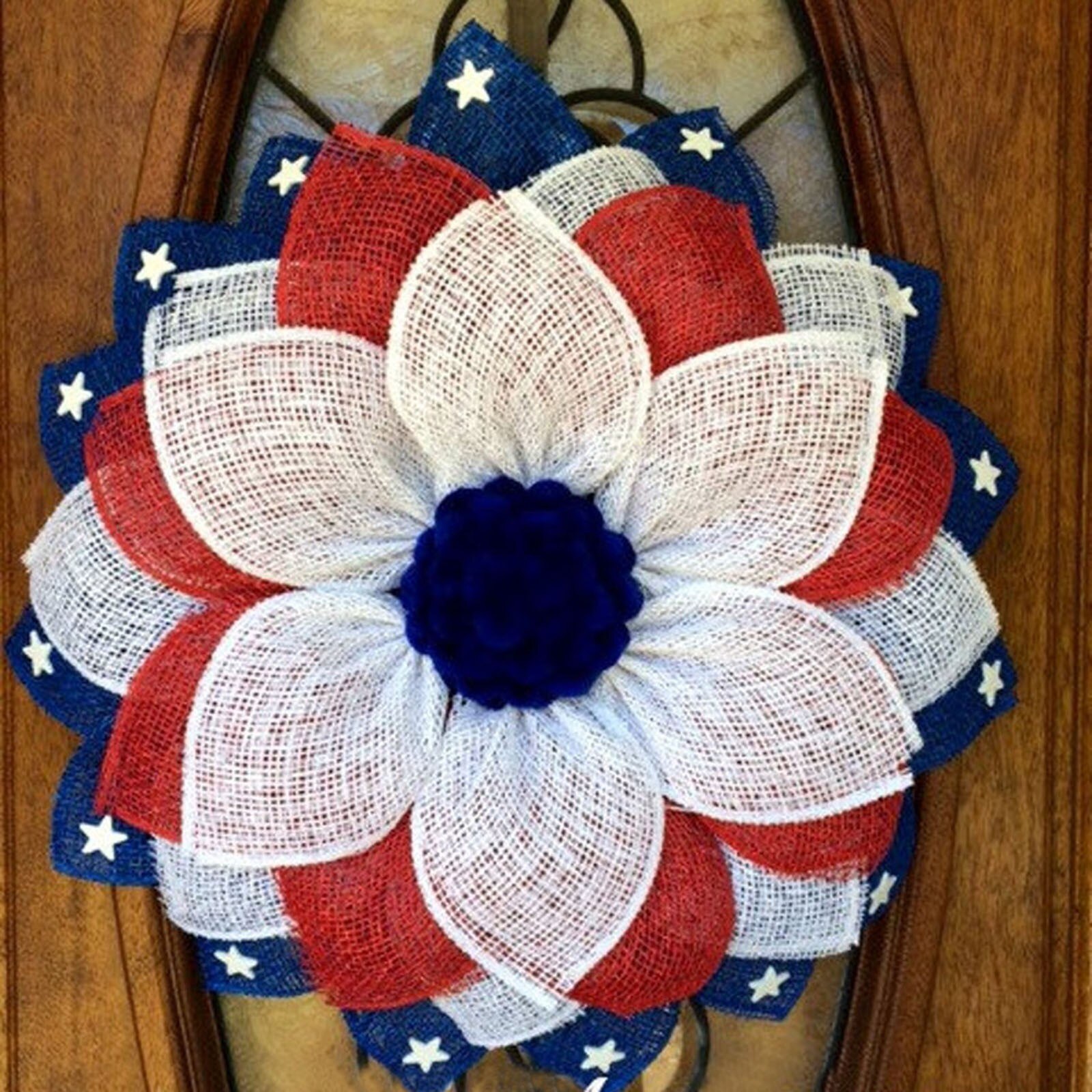 Patriotic Wreaths For Front Door Fourth Of Julys Wreath And Veterans Day Decor Great-patriotic Wreath Door Election Vote Garland