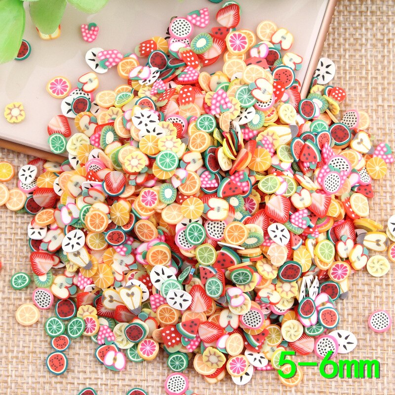 1000pcs Slime Filler Cute Cake Slices Soft Pottery for Nails Art Fruit Animal for Kids DIY Slime Accessories Supplies Decoration: A