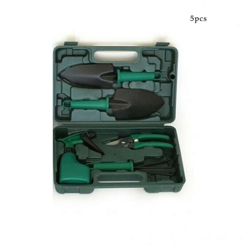 5/10pcs Garden Tools Set Lightweight Gardening Tools Kit Non-slip Handle Garden Hand Tools Garden Tools Weeding Digging: Green 5pcs