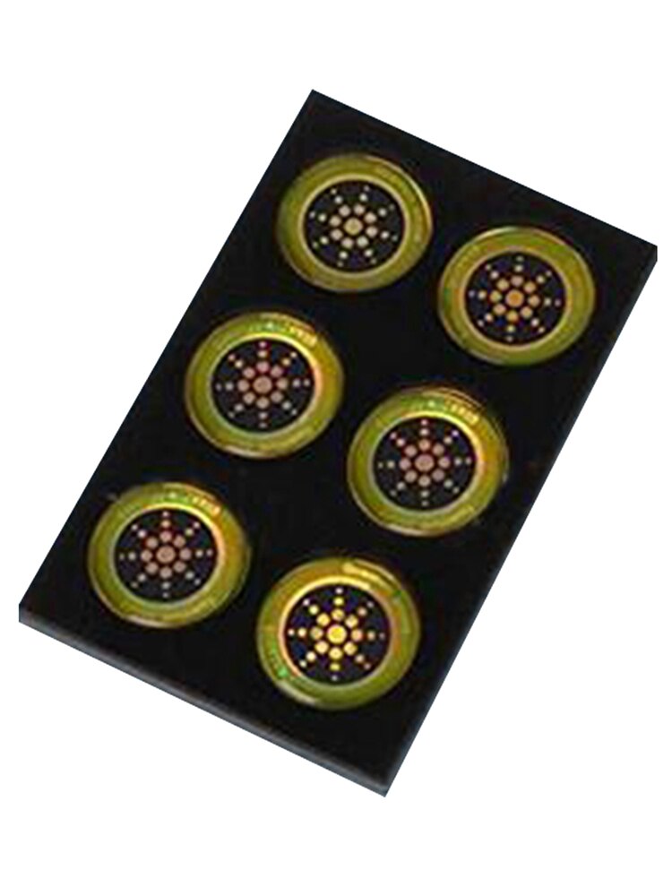 Autocollants Anti-Radiation pour téléphones portables 6 pièces/ensemble, bouclier électromagnétique de forme ronde, patchs anti-ondes électromagnétiques