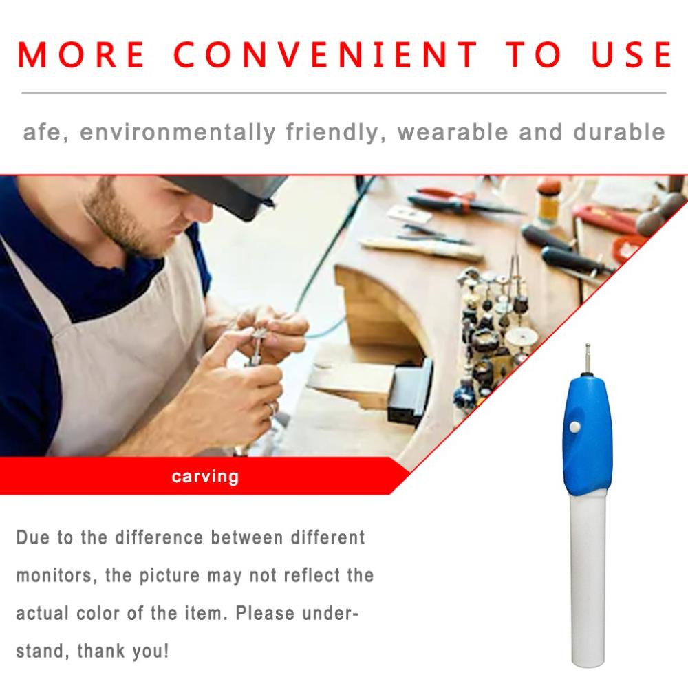 DIY Mini herramienta de grabado eléctrico sin cable para tallar pluma para joyería de plástico Metal madera vidrio grabado automático pluma herramienta de grabado
