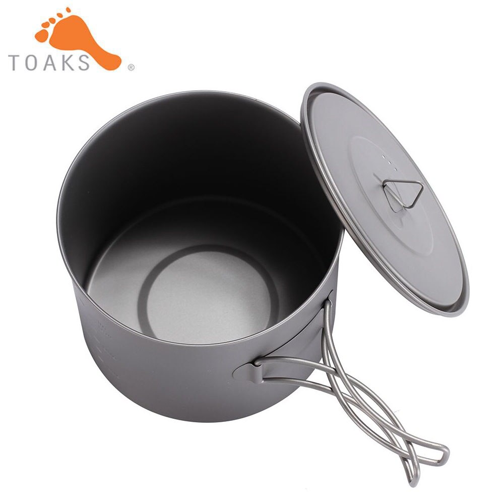 Toaks 550ml 650ml 750ml 1100ml 1300ml 1600ml udendørs vandreture camping picnic titanium pot krus skål let campingudstyr