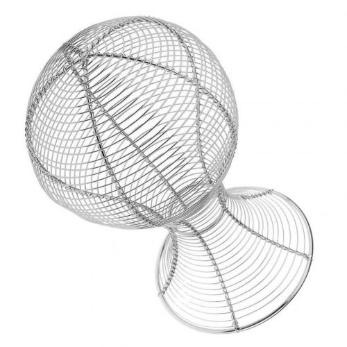 3 färger metall hatt mössa hjälm peruk hår rack hållare lagring torkning display stöd stativ peruk hår stativ för butikssalong: Silvervit