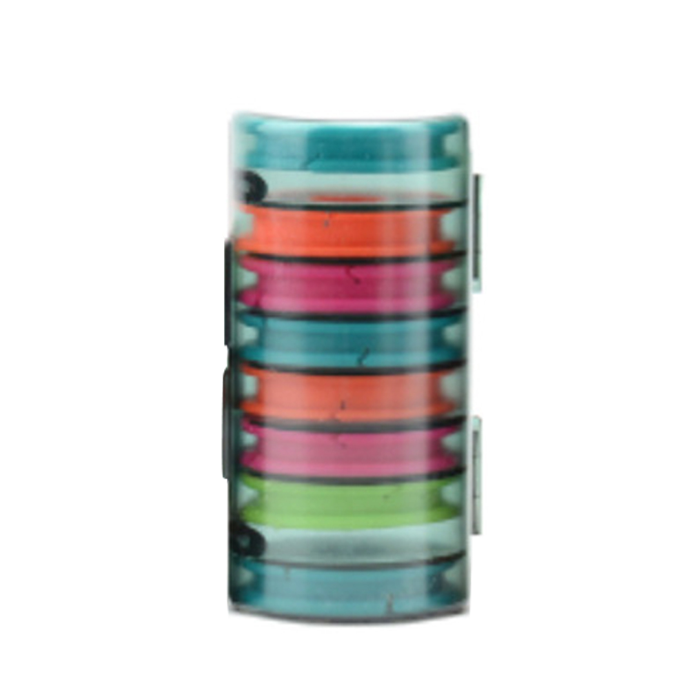 Boîte à ligne de pêche, boîte de rangement rotative de grande capacité enrouleur de bobine bobines colorées organisateur principal multi-couches: 8 Axis