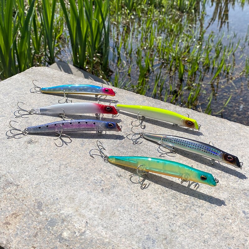 LTHTUG – leurre méné rigide coulant de de japonaise, appât artificiel idéal pour la pêche au bar, 23g, 119.5mm
