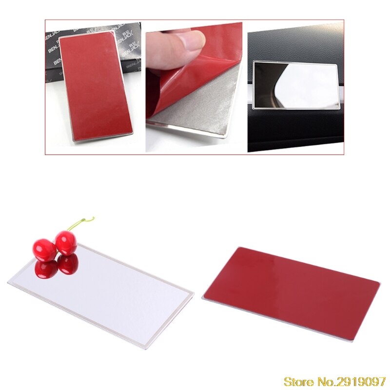 parasol para coche espejo Acero inoxidable maquillaje de coche soporte de espejo