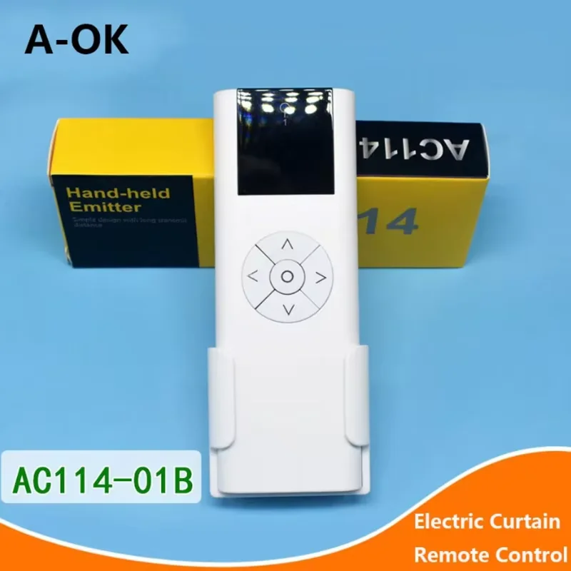 Electric Curtain Single Channel Control RF433 Wireless Remote Controller for Motorized Projector Screen Spare Part A-OK Motor