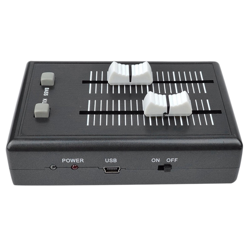 Mini Dj Mixer Console 2 Channel o Mixer Console for Phone/Computer/Laptop/Dvd