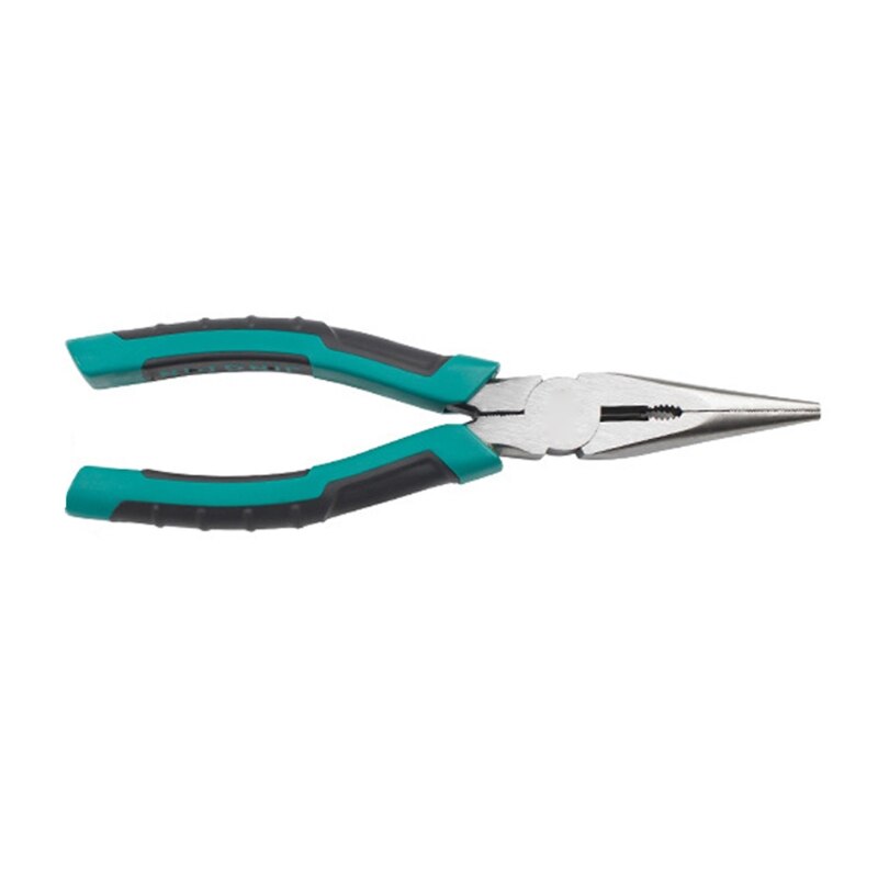 Roestvrij Lange Neus Tangen Wire Cutter Tang CR-V Tang Diagonale Tang Kabel Draad Zijsnijtang Met Antislip comfort: B  8 inch