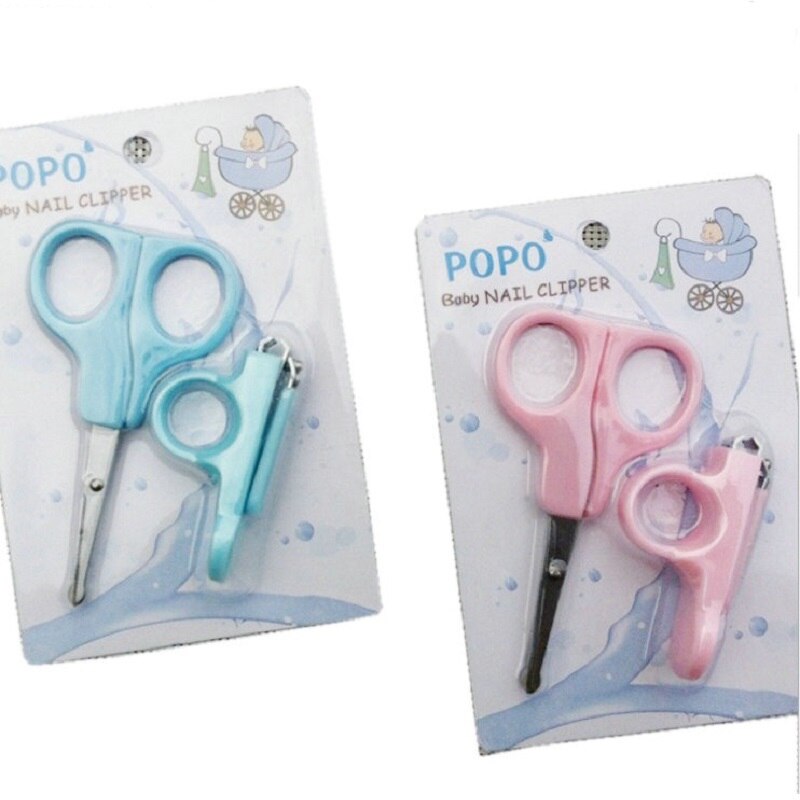 Mini Baby Nail Care Set Practical Clipper Trimmer Lovely Baby Scissors Shear Blue Pink Convenient Baby Nail Clipper KF044