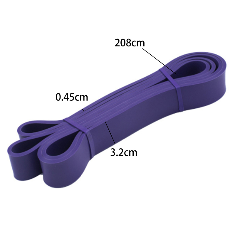 fascia elastica fitness fascia di resistenza TPE fascia di tensione per assistenza yoga Corda elastica in reticolo Allenamento Spalle Schienali e fianchi: Viola