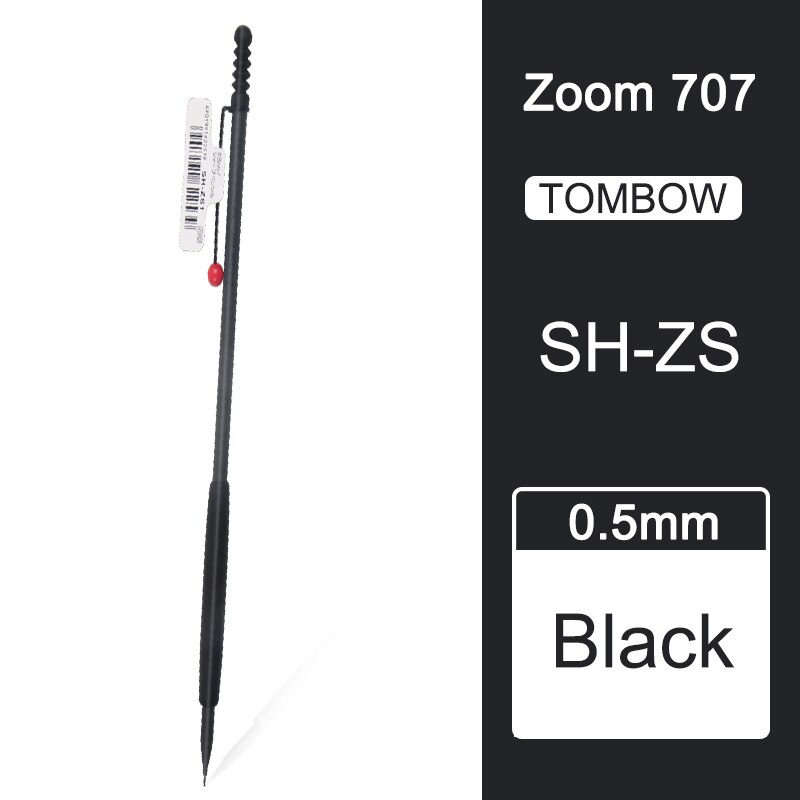 TOMBOW Mini Slim Mechanical Pencil ZOOM 707 Pen SH-ZS Anti-break Metal Pen Tip: black
