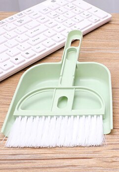 1 pz mini desktop piccola scopa spolverare desktop spazzare impostato di spazzole per la pulizia della tastiera angoli del desktop strumenti domestici: 1