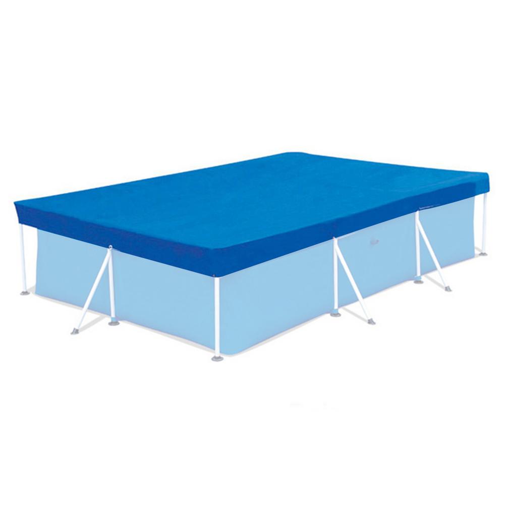 Off-season clearance Swimming Pool Cover Rainproof Dust Cover Garden Solar Swimming Pool Tub Cover Dustproof Floor Rain Cloth: 300 200CM