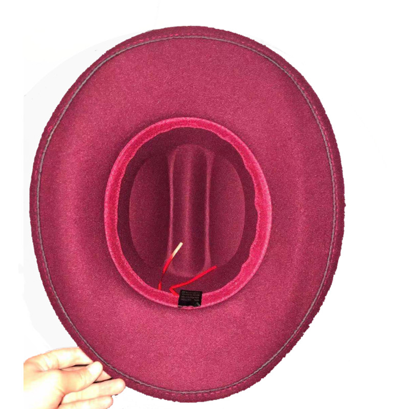 Sombrero de fieltro clásico británico para hombre y mujer, accesorios de sombrero de vaquero, sombrero de Jazz, sombrero de caballero