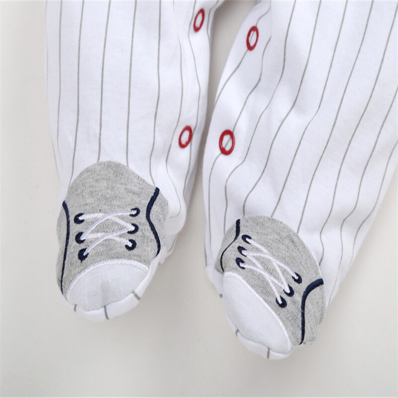 Baby Boy Baseball Romper Pasgeboren Footies Bebe Body Pak Baby Boy Kleding Jumpsuit 2022 Krijgen Een Gratis 30