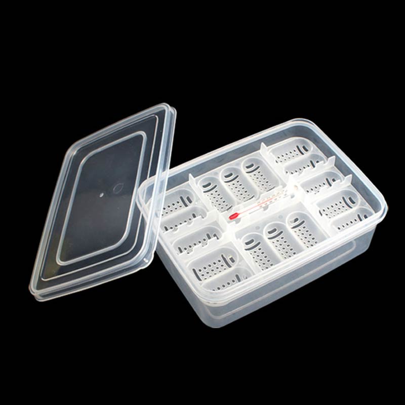 16 Grid Reptile Incubator Position Snake Lizard Crawl Pet Hatching Egg Tray Small Reptile Box Pet Reptile Supplies