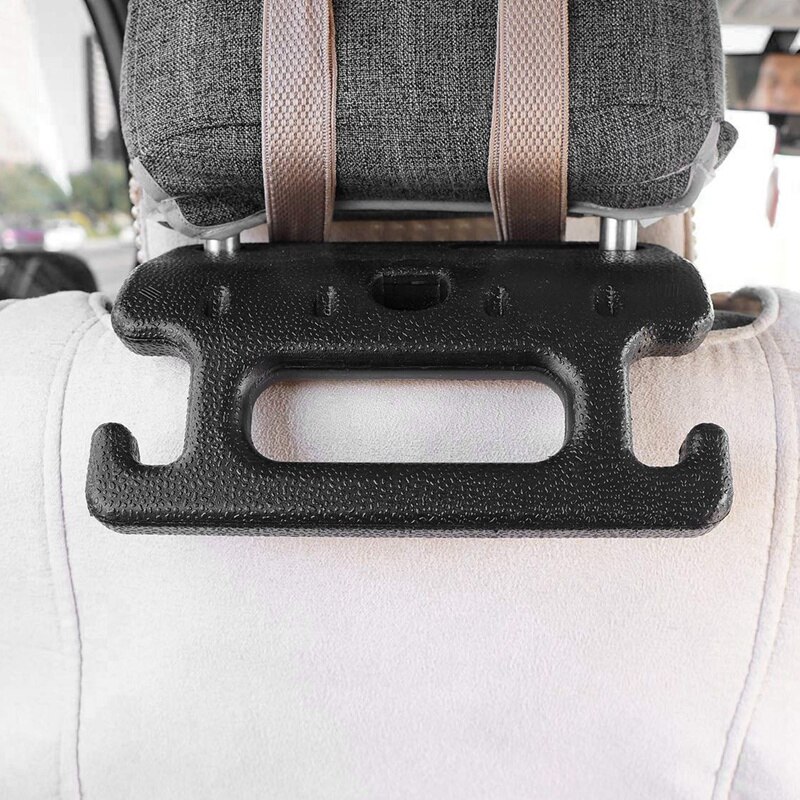 Car Seat Foldable Coat Rack Hanger Seat Chair Back Car Suit Hanger for Coat Jacket (Black)