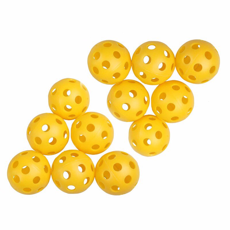 6Pcs Golf Balls Plastic Hollow Ball Golf Practice Sports Golf Accessories