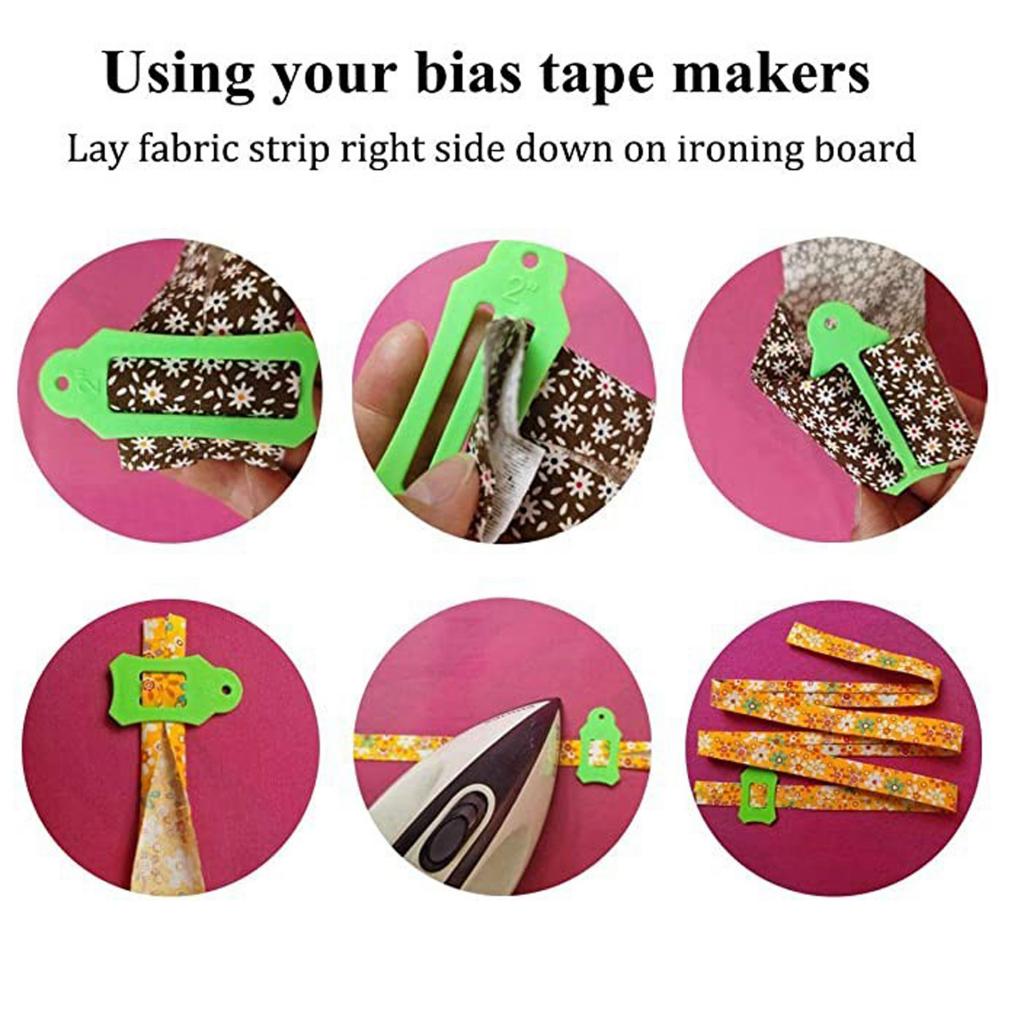 1 Set Bias Binding Maker Sewing Quilting Tools DIY Jelly Roll Sasher Tool Set For Sewing Accessories