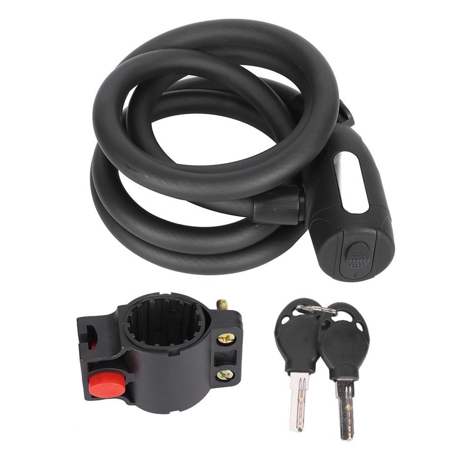 1.5 M Dikke Fiets Staaldraad Lock Beveiliging Fiets Pvc Stalen Kabel Lock Fiets Motorfiets Anti-Diefstal Veilige Vergrendeling