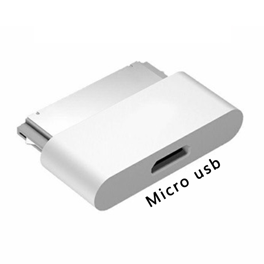 Convertisseur adaptateur 8 broches femelle à 30 broches mâle, pour iPhone 4 4S iPad 2 3 iPad Touch 3 4, pour chargeurs ou stations d'accueil: Rose Red