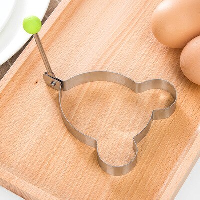 Keuken gadgets rvs omelet gebakken gepocheerd ei creatieve mold hartvormige ronde bloemvorm pannenkoek maker