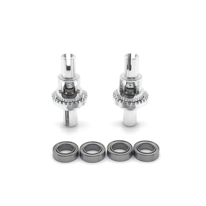 Diferencial de actualización de metal WLtoys 1/28 284131 K969 K979 K989 K999 P929 P939 MINI-Q MINI-Z piezas de coche RC: Plata