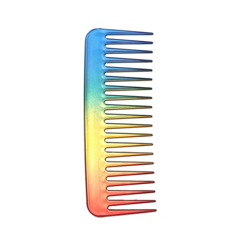 Large Wide Tooth Comb Detangling Reduce Hair Loss Comb Pro Hairdress Salon Dyeing Styling Brush Tool for Wet or Dry Hair: Color