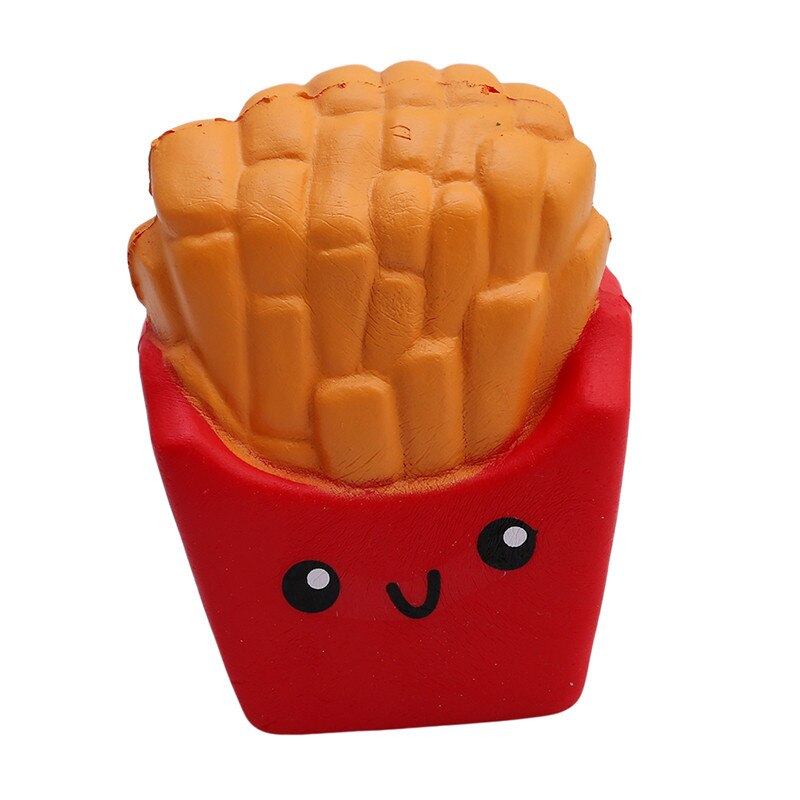 Squishy Slow Rising Antistress Toy Cat Hamburger Fries Squishies Stress Relief Toy Funny Toy: Gray