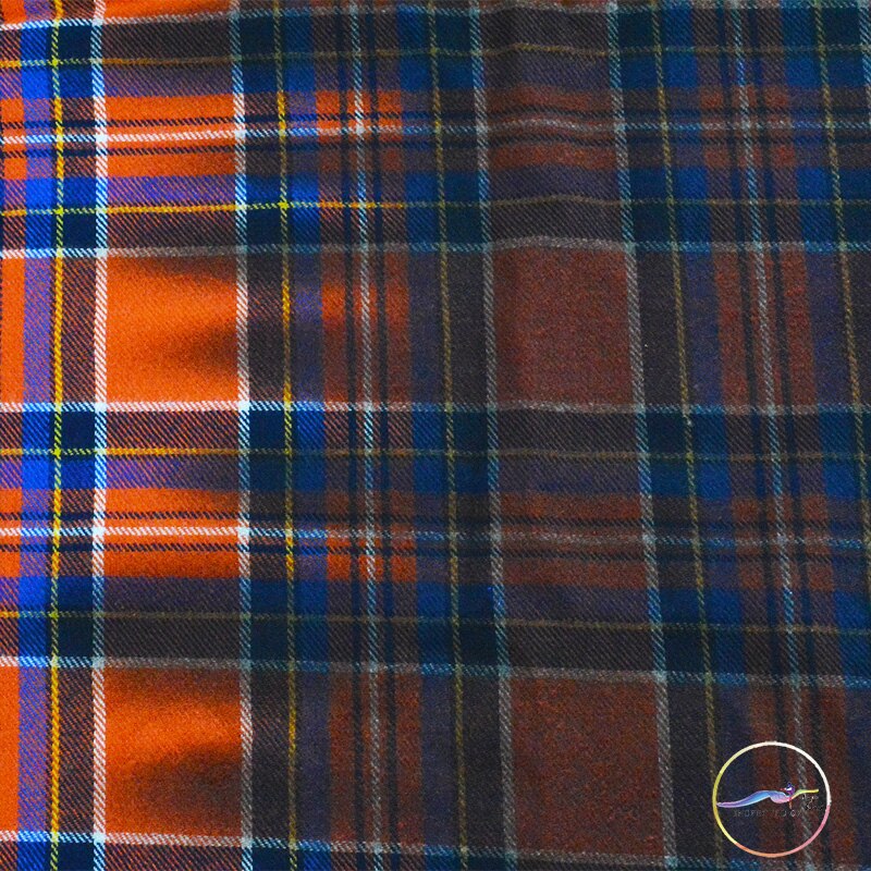 Grid printed Polyester Fabric Costume Dress Character Fabrics