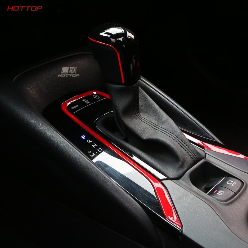 Para Toyota Corolla , caja de cambios, tapa de palanca de cambios y ABS, pomo de palanca de cambios de dos colores pegado con lentejuelas