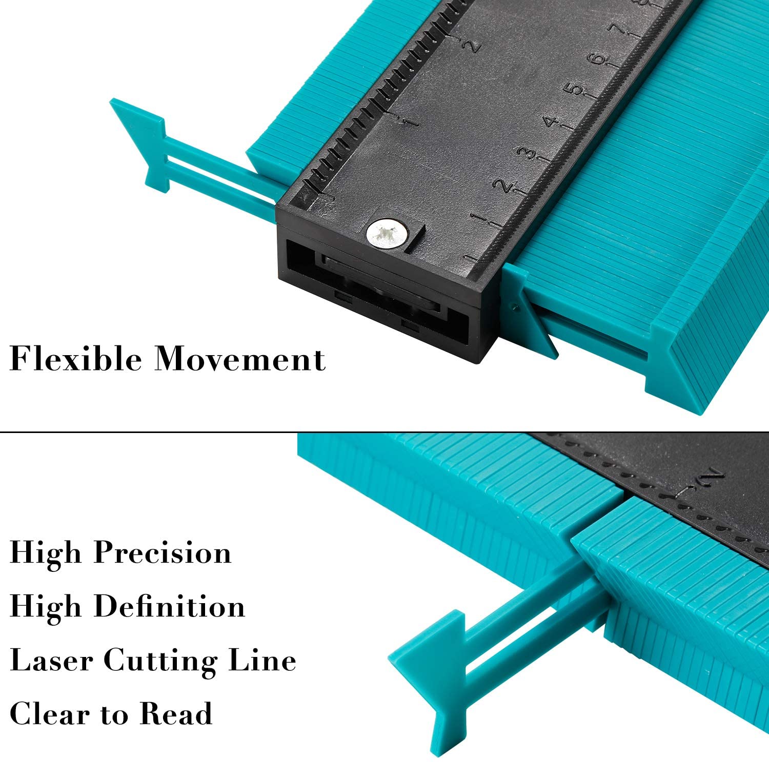 4PCS/lot Contour Gauge Shape Duplicator Outline Profile Shape Contour Duplications Guage, Irregular Shapes Copy Measure Ruler