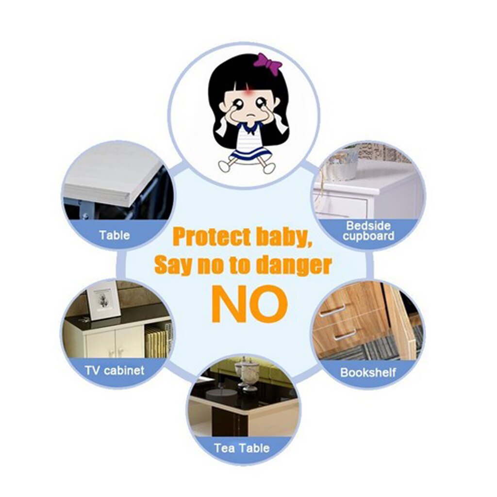 4x Baby Veiligheid Corner Bescherming-Bureau Tafel Cover Protectors Rolls Veiligheid