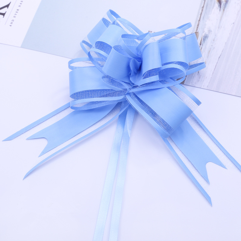 Cinta blanca para coche de boda, lazos para tirar, envoltura de , decoración para coche de boda, suministros para de cumpleaños, sillas, decoración del hogar DIY, 10/20 piezas