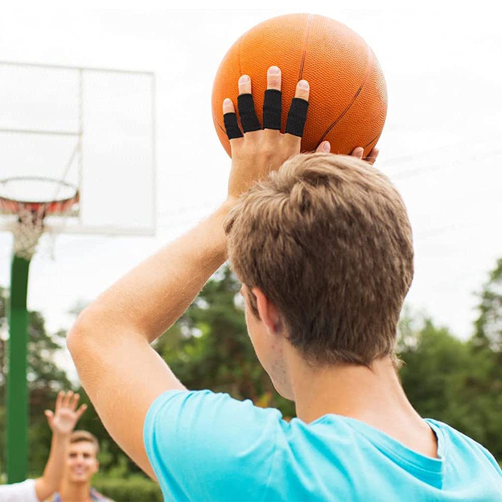 Guantes elásticos para dedo, protectores de dedos para artritis, baloncesto al aire libre, protector de voleibol, soporte deportivo, paquete de 10