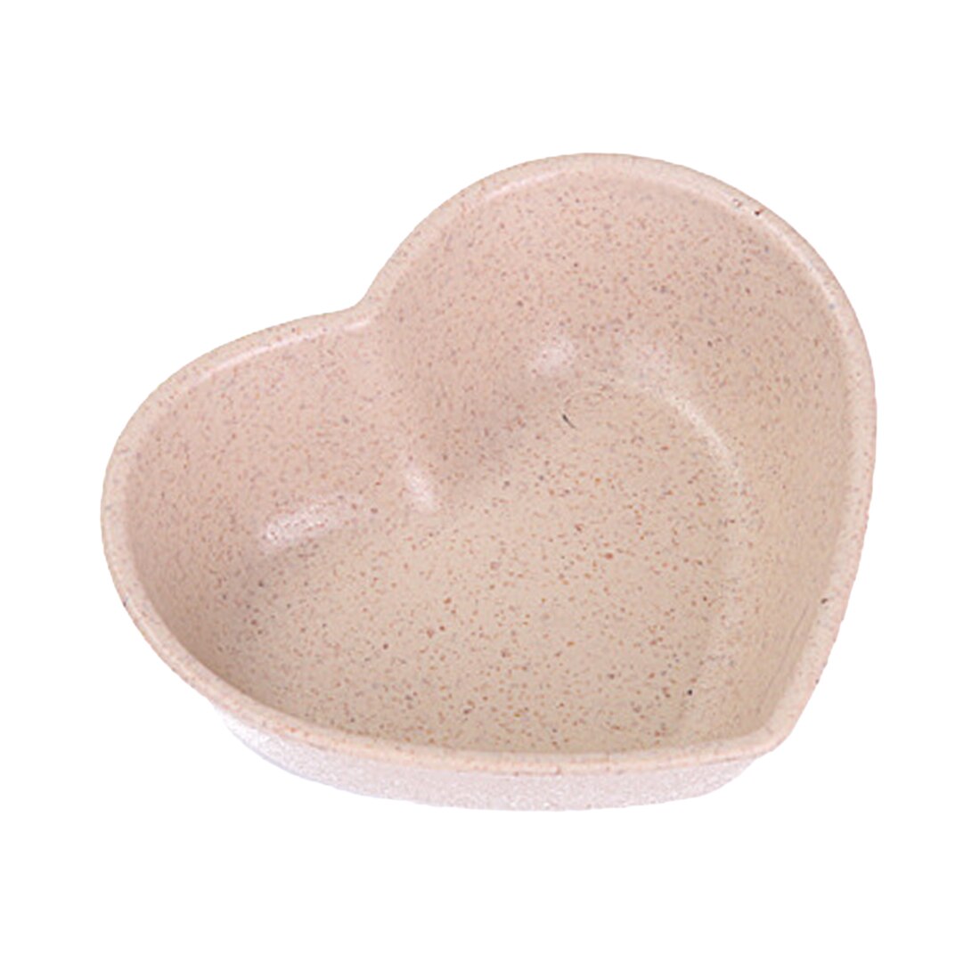 Tableware Bowl Heart Shape Lightweight Seasoning Bowl Food Sauce Kitchen Accessories Dish Appetizer Plates for Kitchen tools: Beige