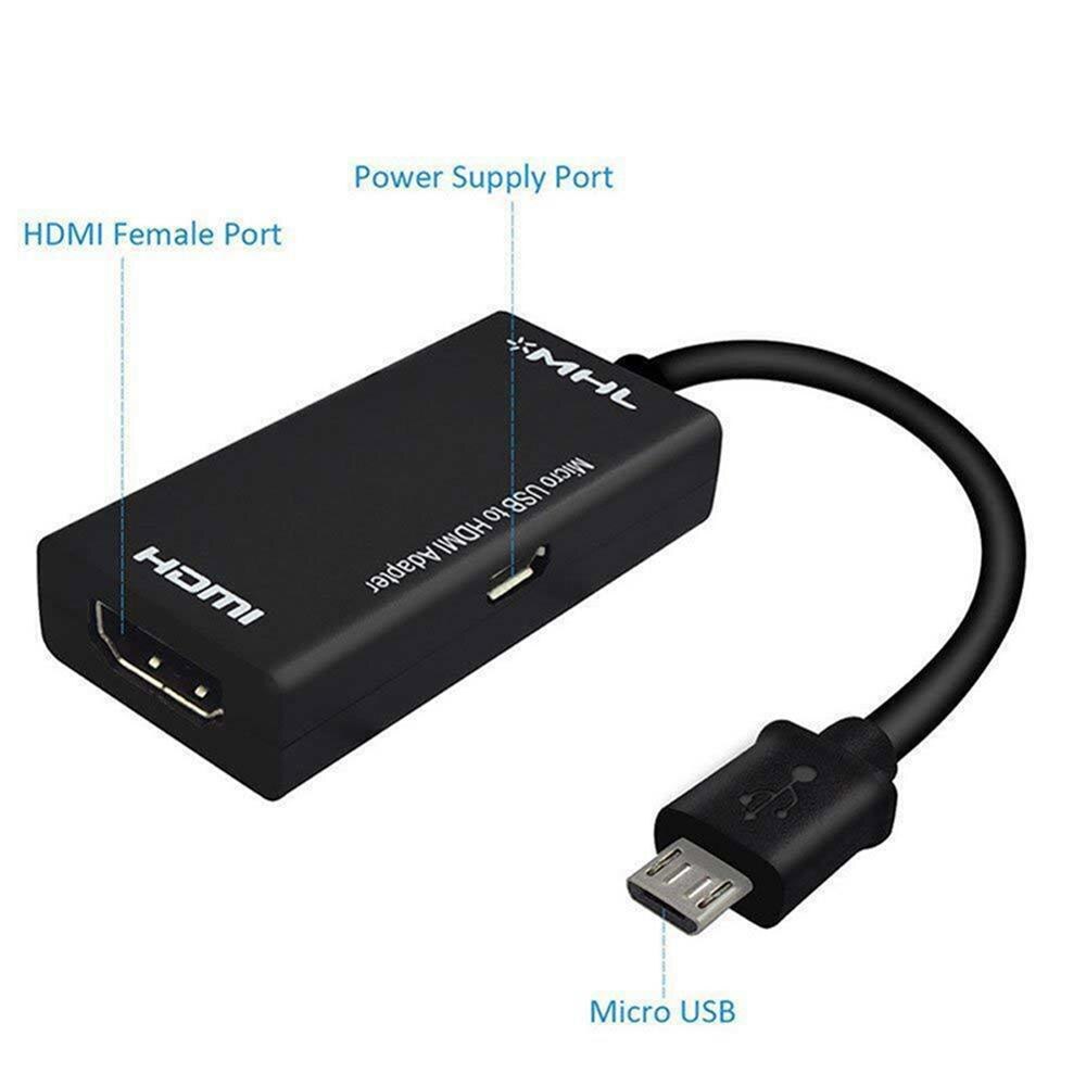 Usb 2.0 Naar Hdmi Adapter Converter 1080P Mhl M-Icro Usb 2.0 H Dmi Hdtv Kabel Adapter