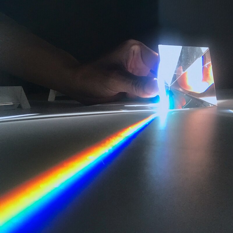 Crystal Clear Pyramid 80mm Prism Glass Rainbow Glass