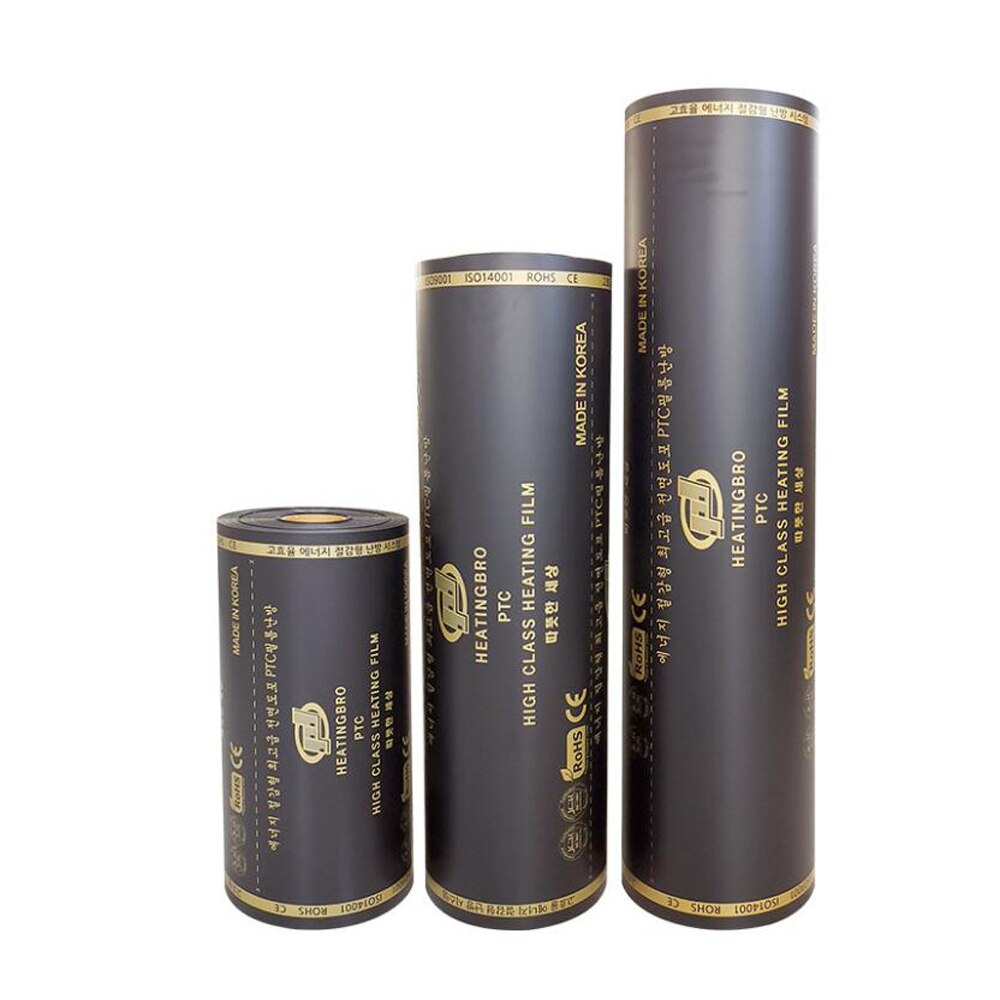Grafeen Infrarood Vloerverwarming Film 220W/M2 AC220V Mat 50Cm Breedte Warme Vloer Mat