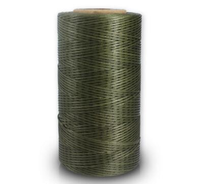 260 M/Roll 0.8 Mm Gewaxt Leer Draad Wax Katoenen Koord String Riem Touw Bead Voor Diy Handwerk Tool hand Stiksels Draad: army green