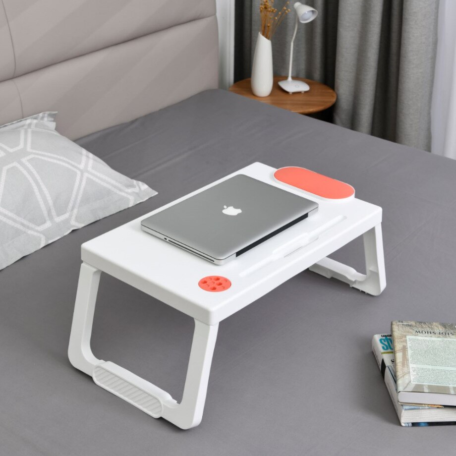 Europæisk stil moderne plastfolde bærbar skrivebord multifunktionelt doven universitet sovesal soveværelse affald tablelx 110313: B