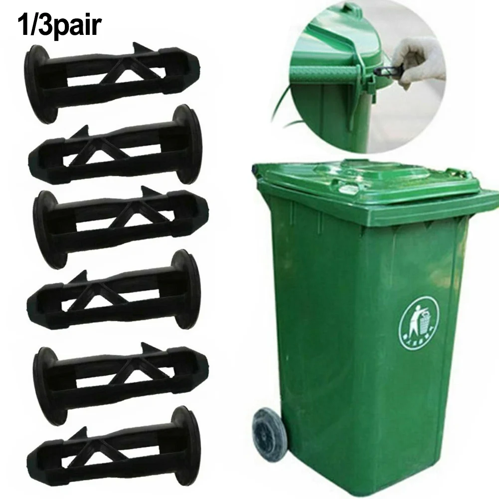 Wheelie Bin Lid Trash Can Lid Parts Plastic Replacement Wheelie Bin Lid Hinge Pins Accessories Black Commercial Household