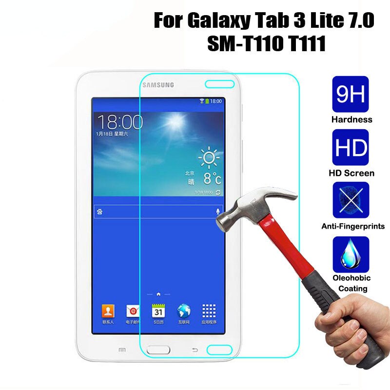 Screen Protector Voor Samsung Galaxy Tab 3 Lite 7.0 SM-T110 SM-T111 SM-T116 9H Gehard Glas Voor Samsung Tab3 Lite 7 Inch T110