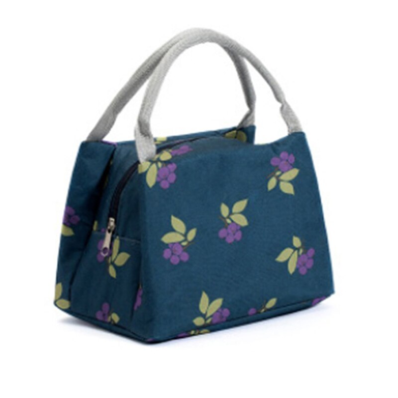 Mittagessen Tasche Neue Kind Frauen Männer Thermische Isolierung Wasserdichte Tragbare Picknick Isolierte Lebensmittel Lagerung Box Tote Mittagessen Tasche: 02 Navy