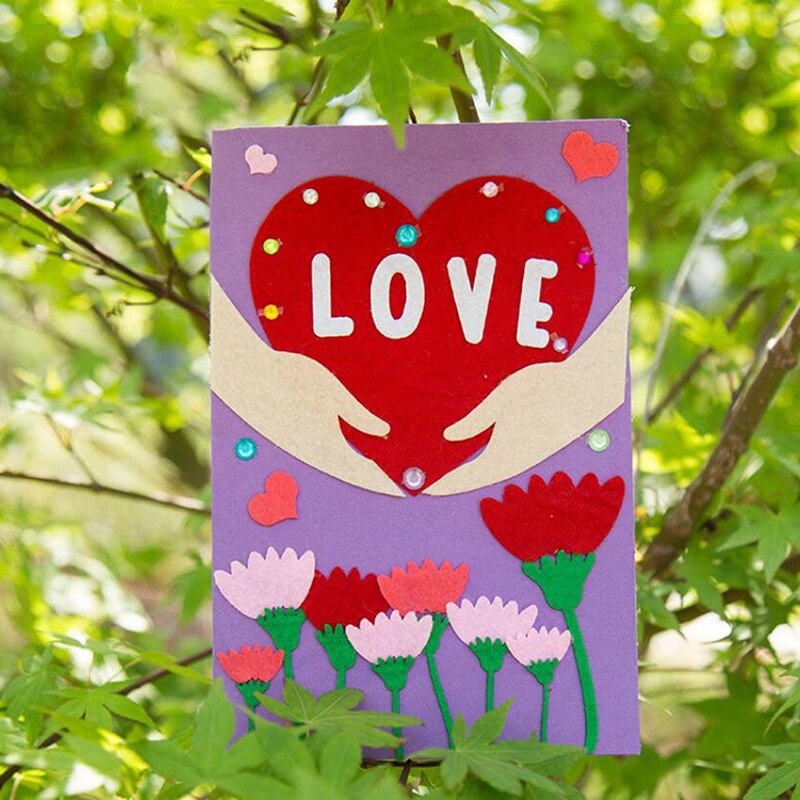 Greeting Card DIY Homemade Card Birthday Thanksgiving Congratulatory Education: love letter