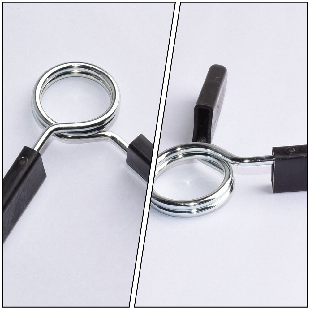 6Pcs Weightlifting Accessory Spring Clip Collars for Weight Bar Dumbbell Handle