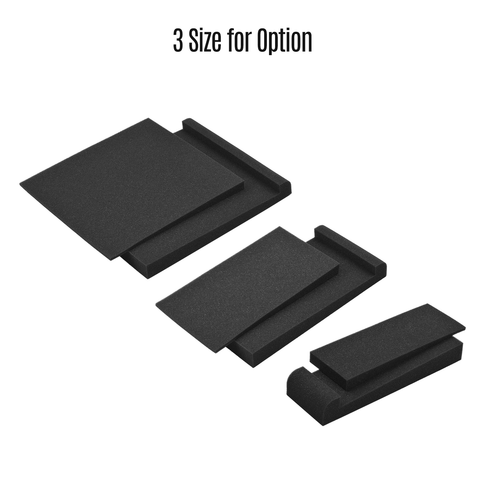 2 Packs High Density Acoustic Isolation Foam Isolation Pads 30 * 27cm Usable Area for Studio Monitor Speaker