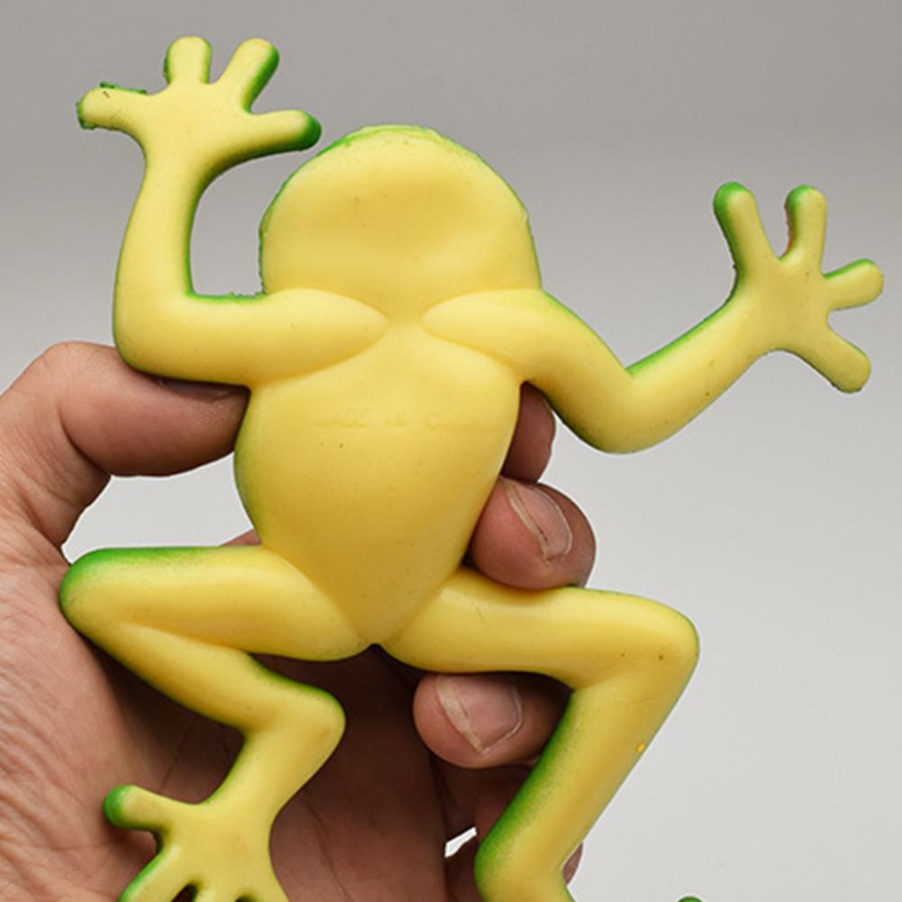 Simulazione Frog Squeeze Toy Elastic Stretch sensoriale giocattoli antistress rana finta Squishy antistress scherzo parodia giocattoli regali