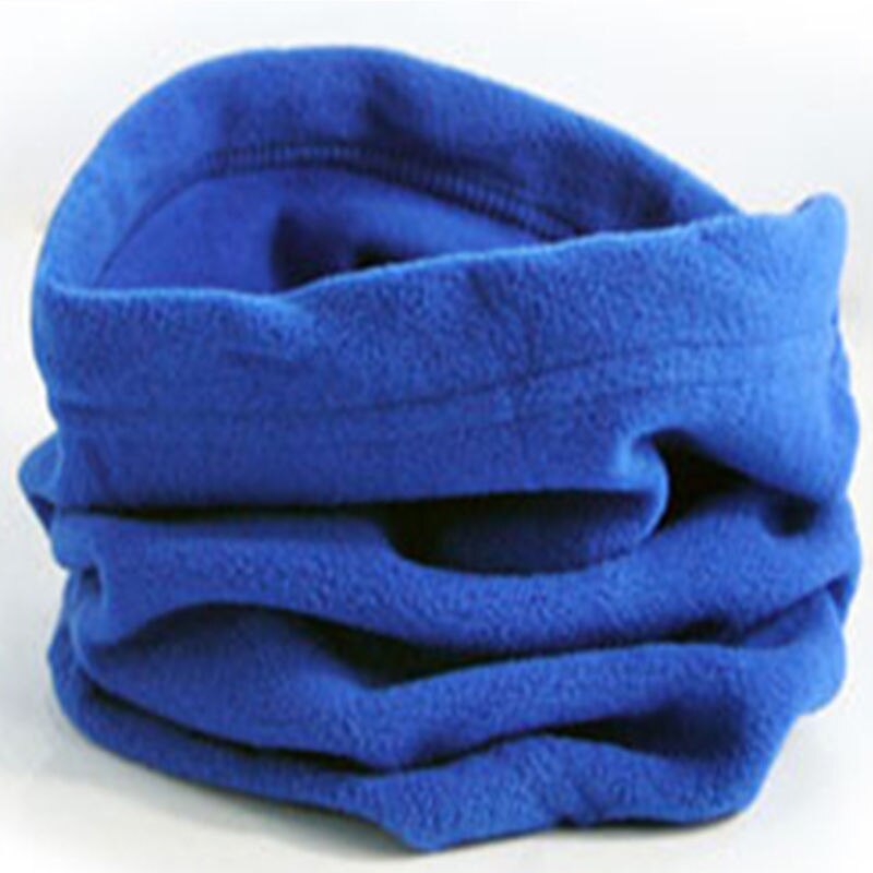 Winter Essential Unisex Polar Fleece Neck Men and Women All Appropriate Headband Wrap Shawl Scarf 9 colors: Sapphire blue